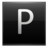 Letter P black Icon